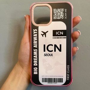 Casetify boarding pass Seoul Korea iPhone 12 Pro max
